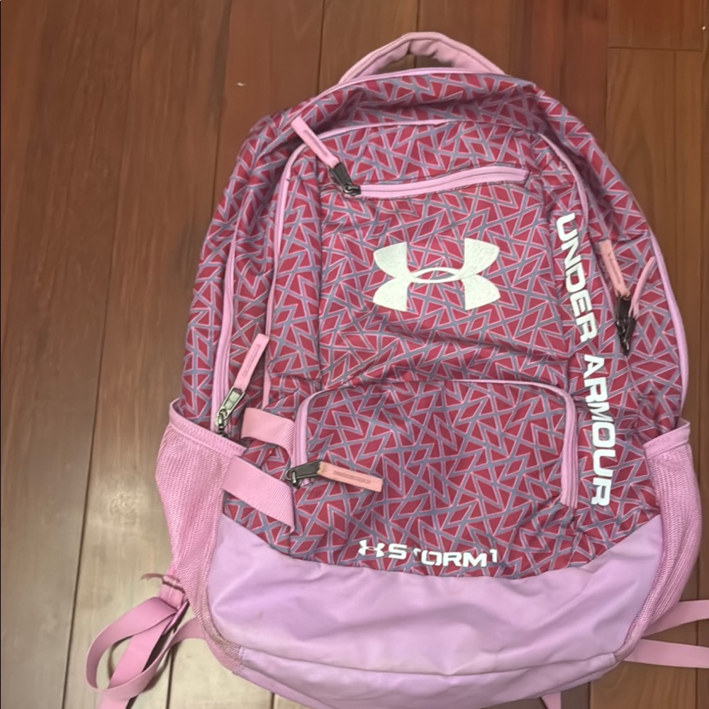 Under Armour Pink Backpack. Good used condition